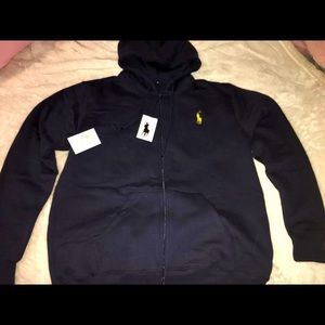 Mens polo hoodie